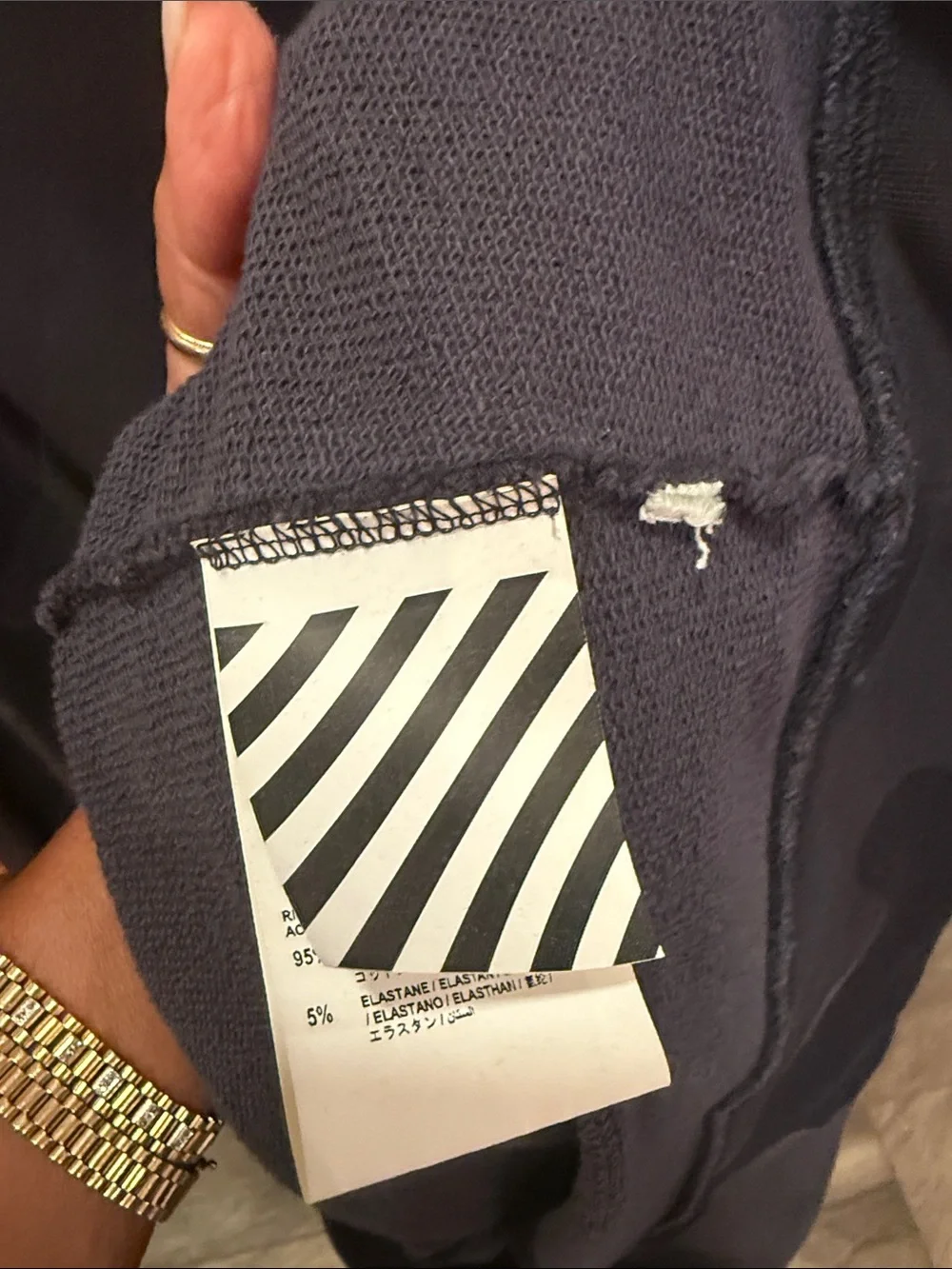 Off-White Black Camouflage Hoodie Sweatshirt